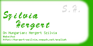 szilvia hergert business card